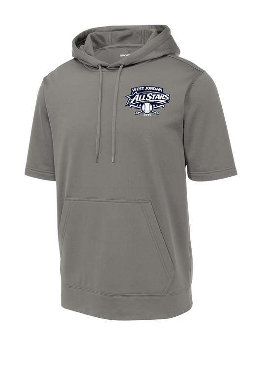 Sport-Tek® Sport-Wick® Fleece Short Sleeve Hooded Pullover